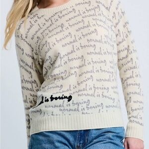 Lisa Todd Normal is Boring NWT Cashmere Sweater